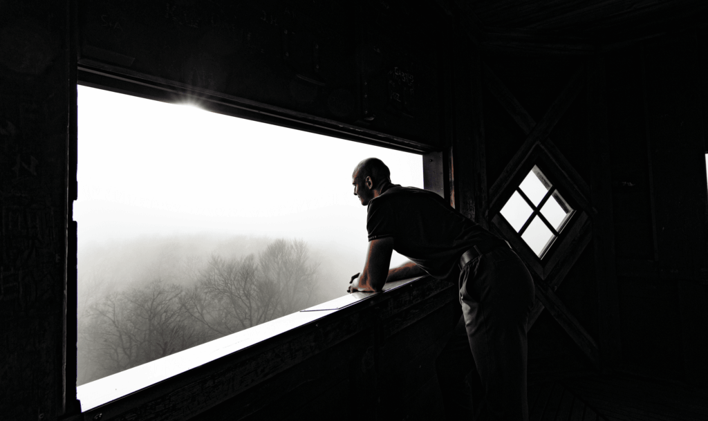 Portrait Max Hauswirth Bürgermeister Kandidat im Turm